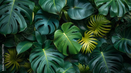 Lush Greenery in Tropical Paradise Generative AI
