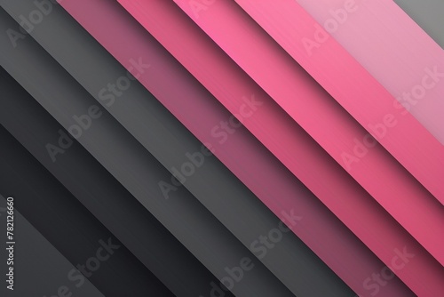 Abstract Pink and black gradient background with diagonal stripes 