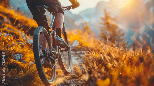 Adrenaline-fueled downhill mountain biking