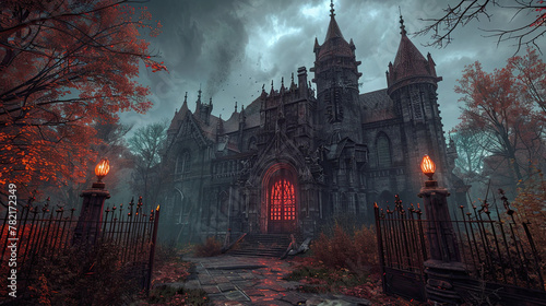 Gothic vampire castle