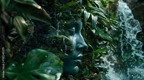 A Serene Portrayal of the Innate Bond Between Humans and the Verdant Natural World