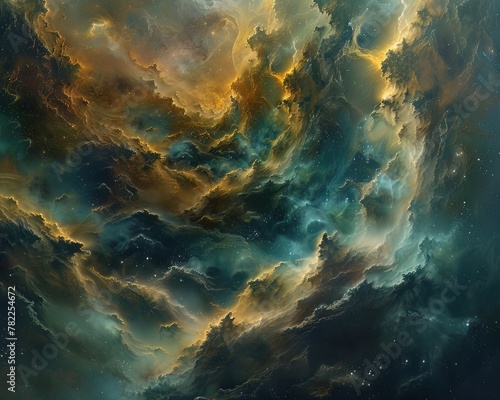 An interstellar cloud, home to spectral creatures that swim through gas and dust