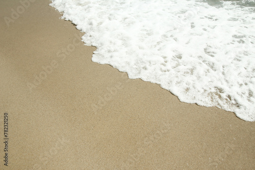 A Beautiful sea and sand on the shore vacation travel background