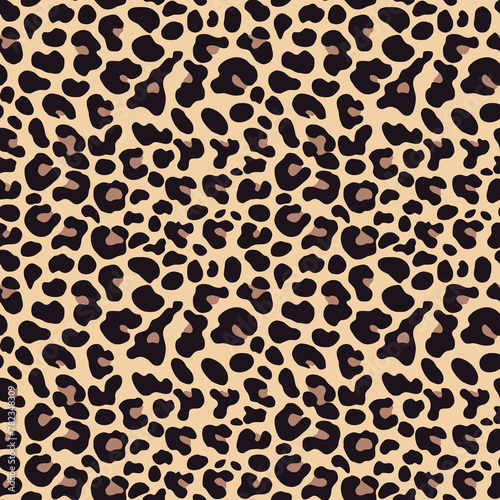  Leopard texture animal background vector print seamless stylish design for textile, paper, fabric