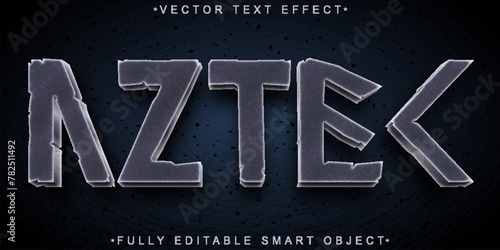 Historical Dark Aztec Vector Fully Editable Smart Object Text Effect