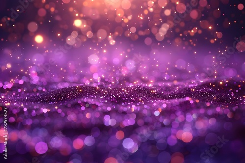 Vibrant Purple Glitter Confetti Euphoria. Concept Purple Confetti, Glitter Makeup, Party Decor, Colorful Balloons, Happy Smiles