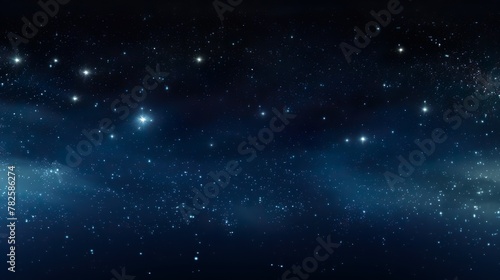 A serene starry night sky depiction, with delicate cloud formations hinting at the vastness of the universe