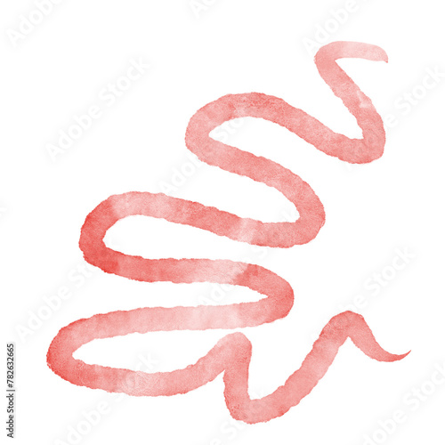 Watercolour Squiggly Lines Decorative