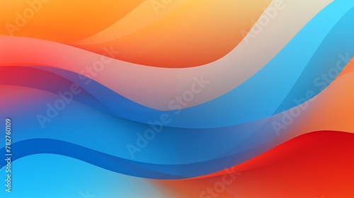 background vector abstract. walpaper gradient wave blue and orange.