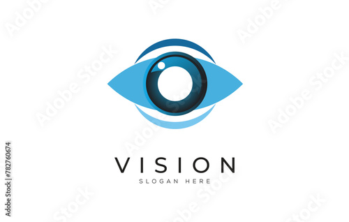 Modern eye logo vector design template. Eye icon creative logo vision design concept.