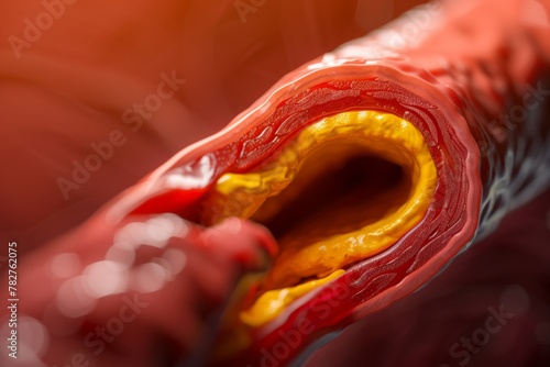 Human Artery Cross-Section Illustration