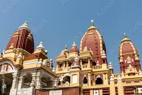 Exterior of the Birla Mandir (Laxminarayan) Temple in New Delhi, India, Asia