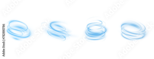 Light blue podium lines png of speed. Light glowing effect png. motion lines. Transparent white background Light trail wave fire path trace line, car lights, optic fiber and incandescence curve twirl