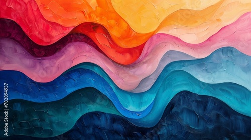 An abstract painting that experiments with unconventional color combinations and optical illusions,