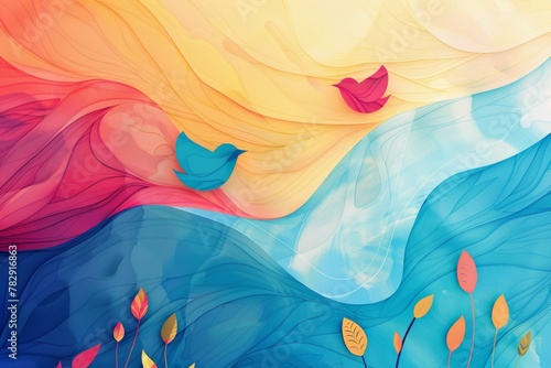 abstract background for Bird Day 