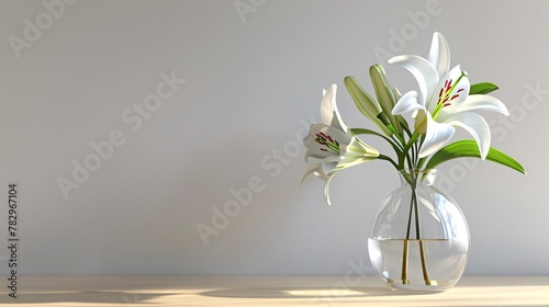 Still life with lily flower