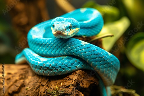 Close up of Blue Corn Snake, Thailand, (Naja sp, )
