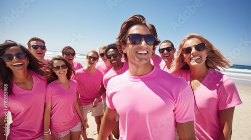 friends pink shirt