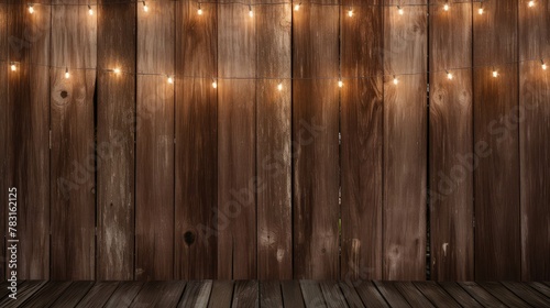 warm wood with lights background