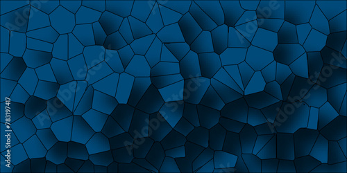3D broken glass quartz vonoroi diagram vector background.Papercut geometric mosaic tiles pattern background.Seamless vintage vector background.