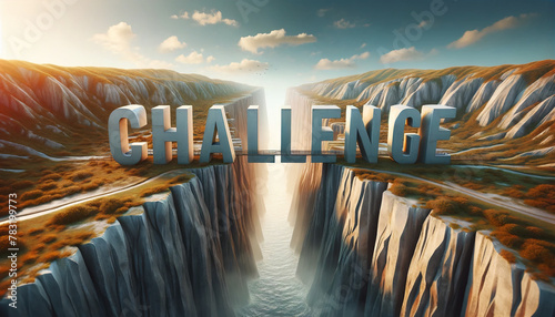 challenge wording between two cliff