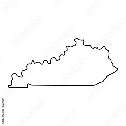 Kentucky outline map