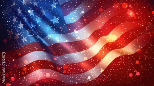 USA Patriotic Celebrations with Generative AI: Memorial Day, 4th of July, and Labor Day under the American Flag
