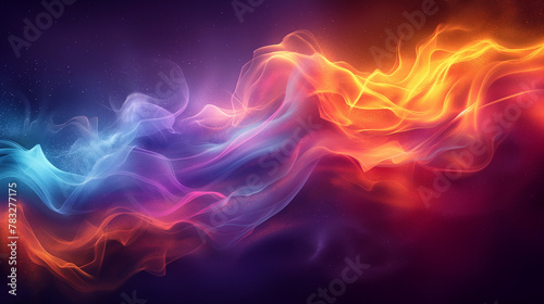 Colorful abstract fire smoke background.