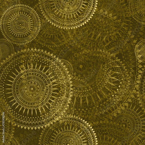 Mandala Pattern. Seamless, repeatable pattern perfect for background, fabric, wallpaper or wrapping paper