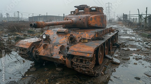 Tank Stuck in Mud