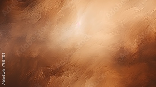 Coffee color. An abstract background with smooth gradients of orange and brown hues resembling a warm nebula or a gentle flame. 