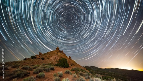 vantage horses wild monument and star trails