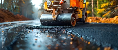 Road Paving Progress: The Smooth Symphony. Concept Construction Updates, Infrastructure Development, Road Improvement, Paving Techniques, Engineering Innovations