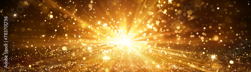 background, golden burst and light starburst, a wide golden shin light flash