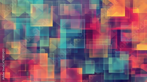 A dynamic vector background featuring an abstract texture composed of variously sized squares