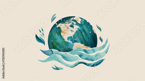 United Nations Climate Change Conference in Abu Dhabi in 2023. Official logo.