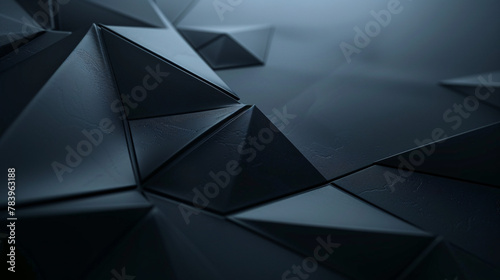 Abstract black background with 3D cubes for a contemporary feel