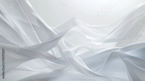 Soft white background featuring subtle undulating waves for a tranquil feel