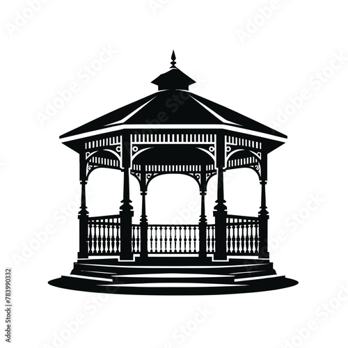 Elegant Gazebo Silhouette