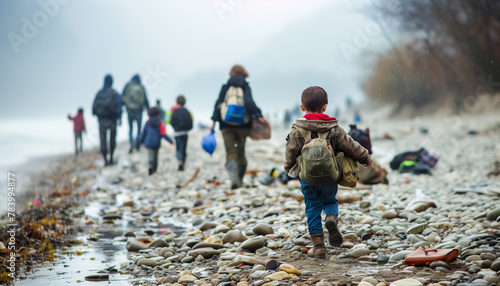 Refugees fleeing conflict and persecution 