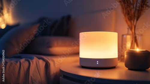 Modern Sleep Sound Device Emitting Soothing Light and Sound