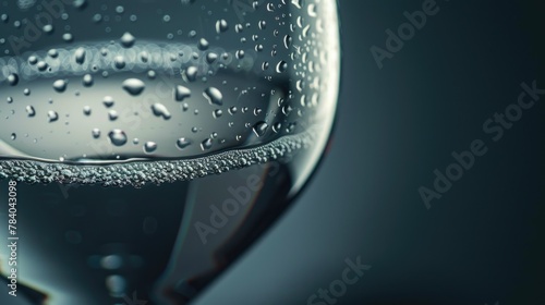 A close up shot of a glass filled with water. Suitable for various concepts