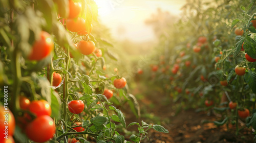 image of tomato field