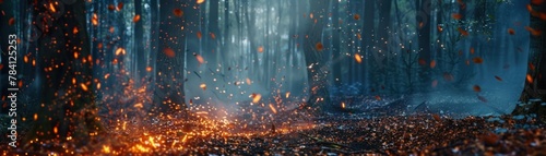 fire and ice collide in a battle for the survival of the forest