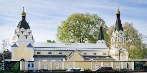 the building in the style of a Russian Orthodox church in Cologne zoo, once built in 1899 as a bird house and now used as a South America house