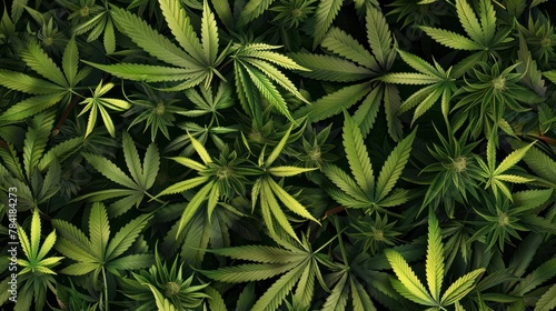 marijuana leaves cannabis plants a beautiful background tile