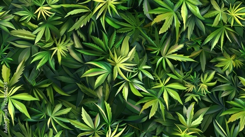 marijuana leaves cannabis plants a beautiful background tile
