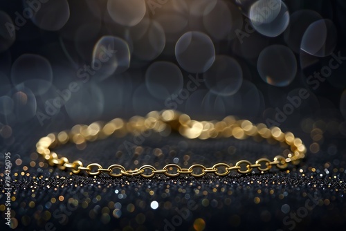 Generative AI : Dainty gold bracelet chain bracelet