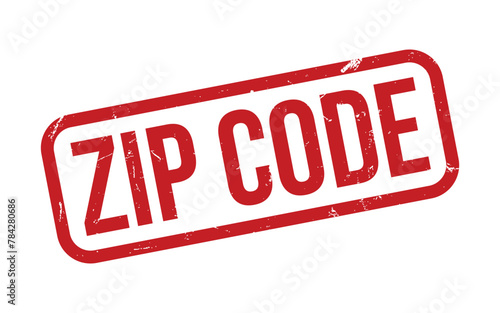 Zip Code rubber grunge stamp seal vector