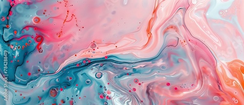 Elegant alcohol liquid marble wallpaper, abstract oil design, delicate acrylic splash effect